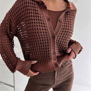 Shein cut-out cardigan XL never worn, brand new